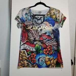 Girls Size XL Graffiti Chicago Shirt